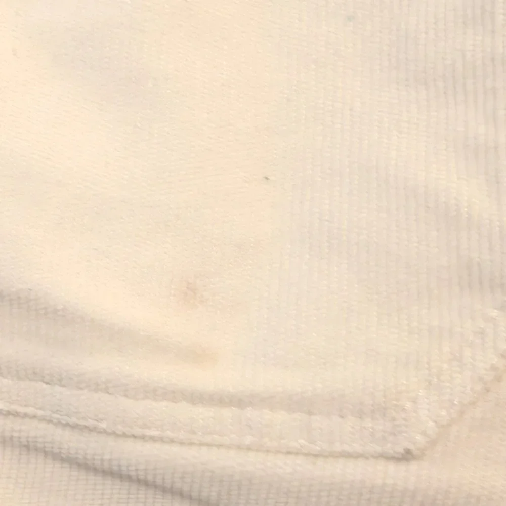 Faherty Womens Size 26 Egret White Corduroy Patch Pockets Wide Leg Pants Flaw - Picture 7 of 12